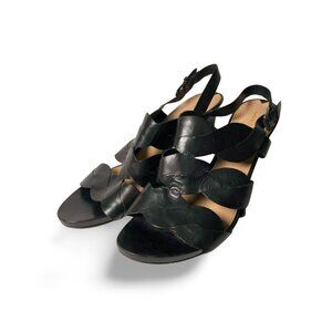 Via Spiga 'Emma' Sandal Black Leather